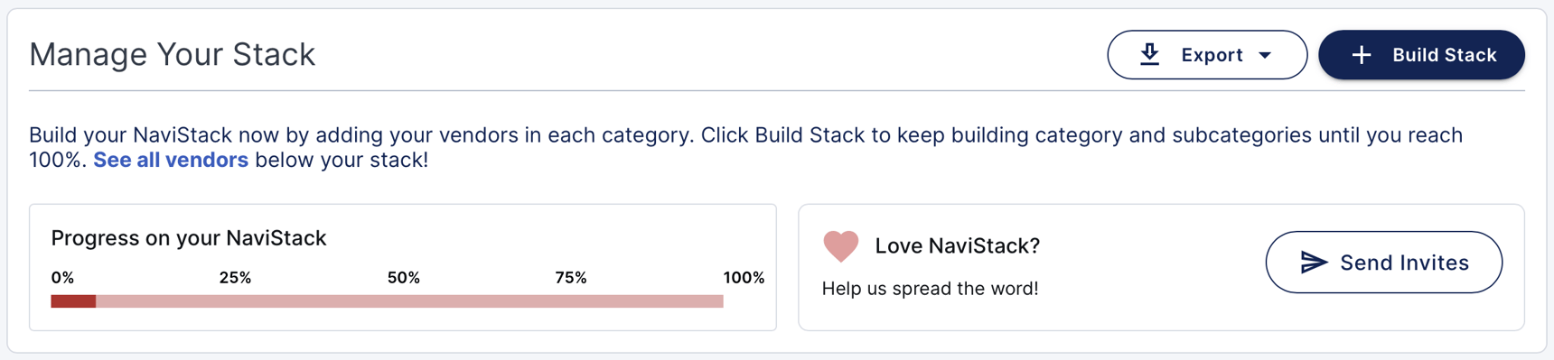 How do I build my stack with NaviStack?